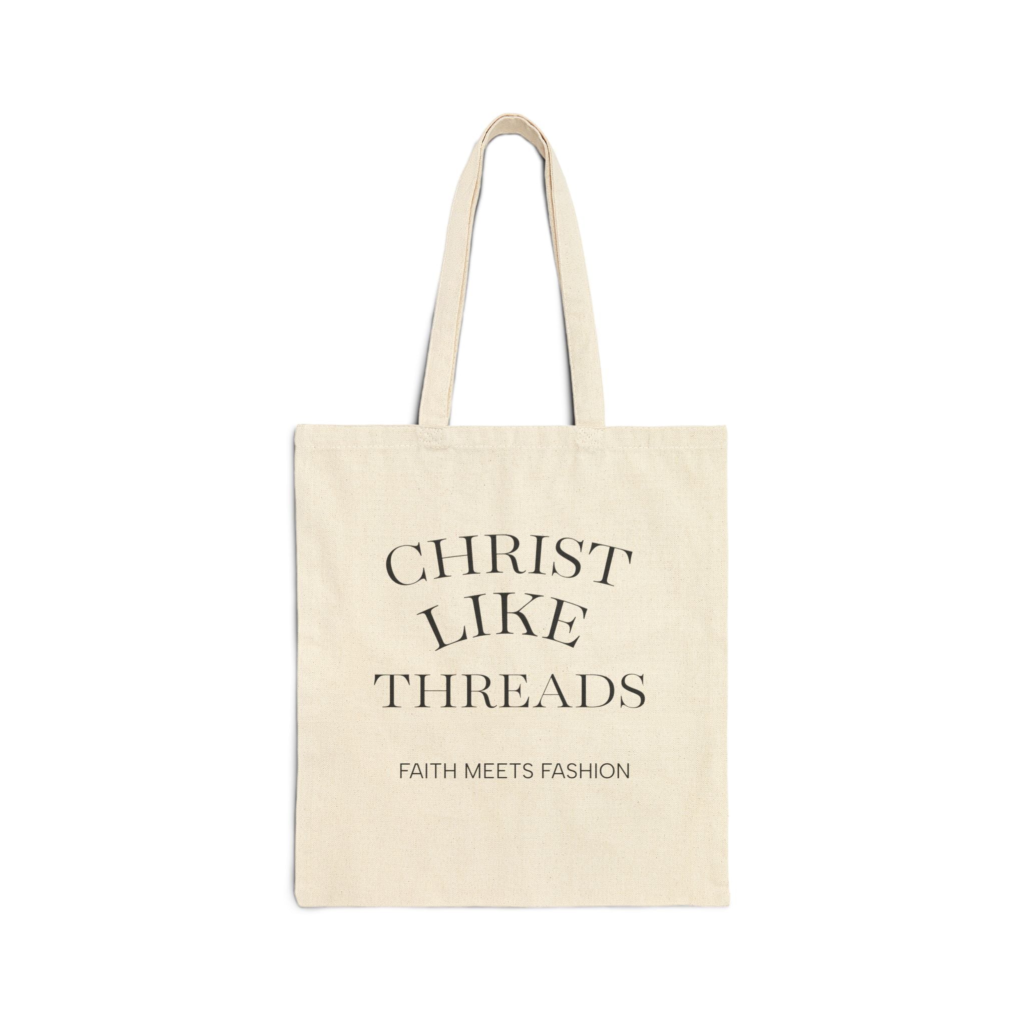 “Christ Like Threads: Faith Meets Fashion” Inspirational Christian Tote