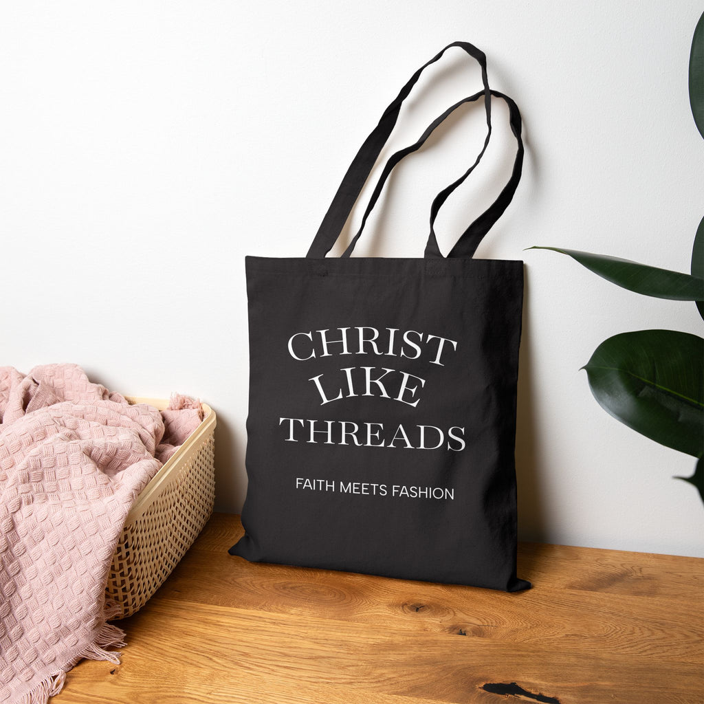 “Christ Like Threads: Faith Meets Fashion” Inspirational Christian Tote