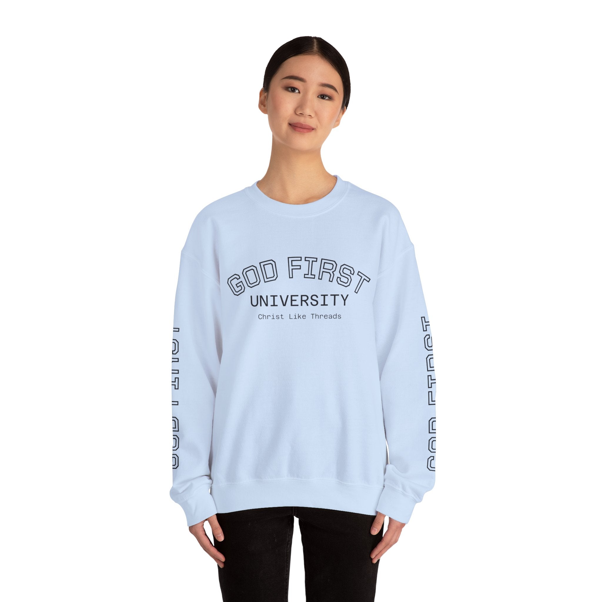 "God First University" Crewneck Sweatshirt