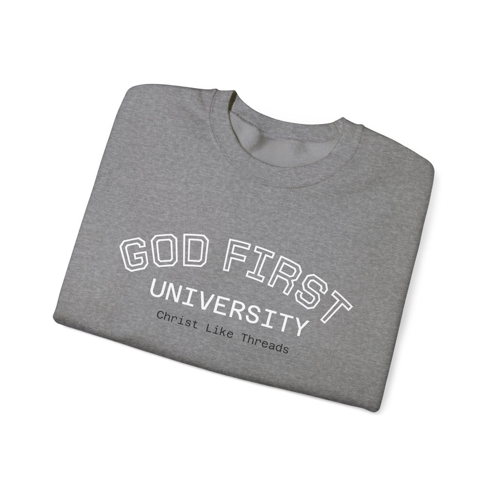 "God First University" Crewneck Sweatshirt