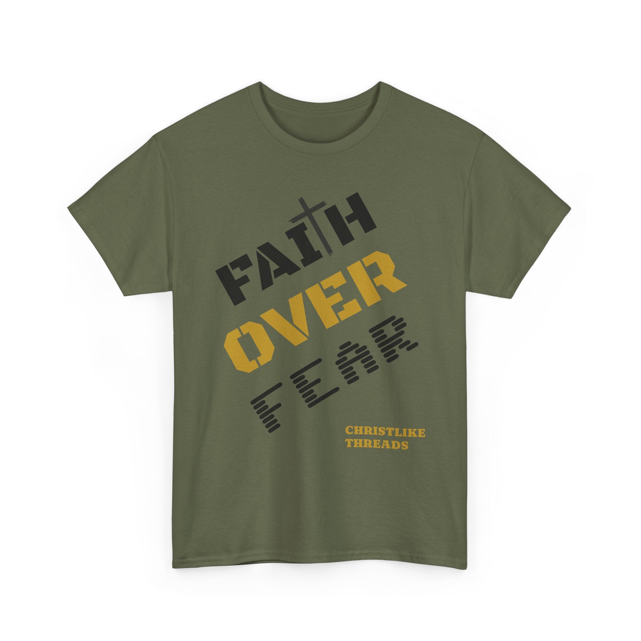 "Faith Over Fear" T-Shirt — Christian Inspirational Tee