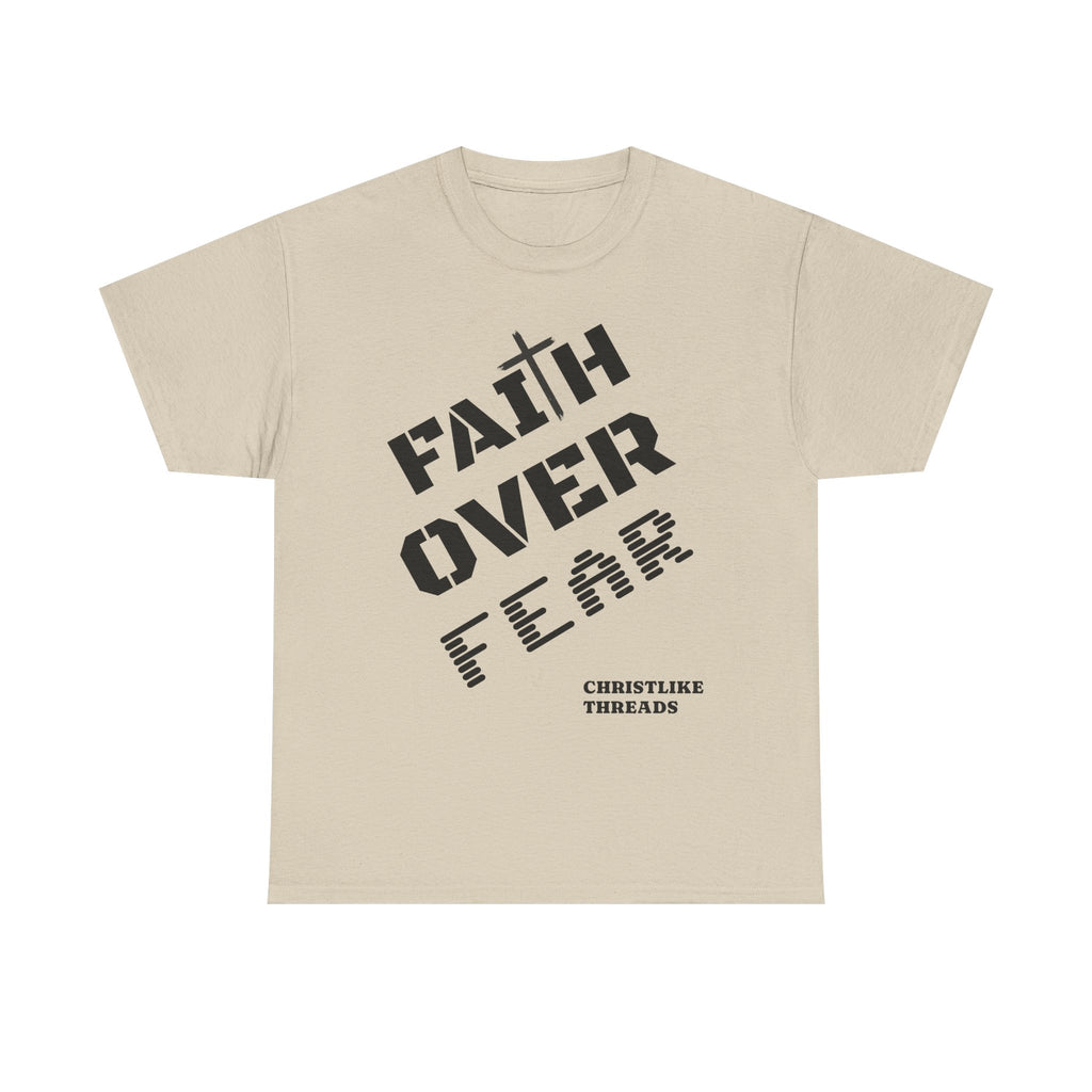 "Faith Over Fear" T-Shirt — Christian Inspirational Tee