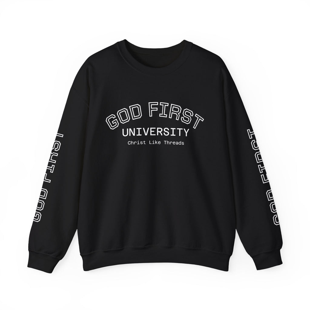 "God First University" Crewneck Sweatshirt