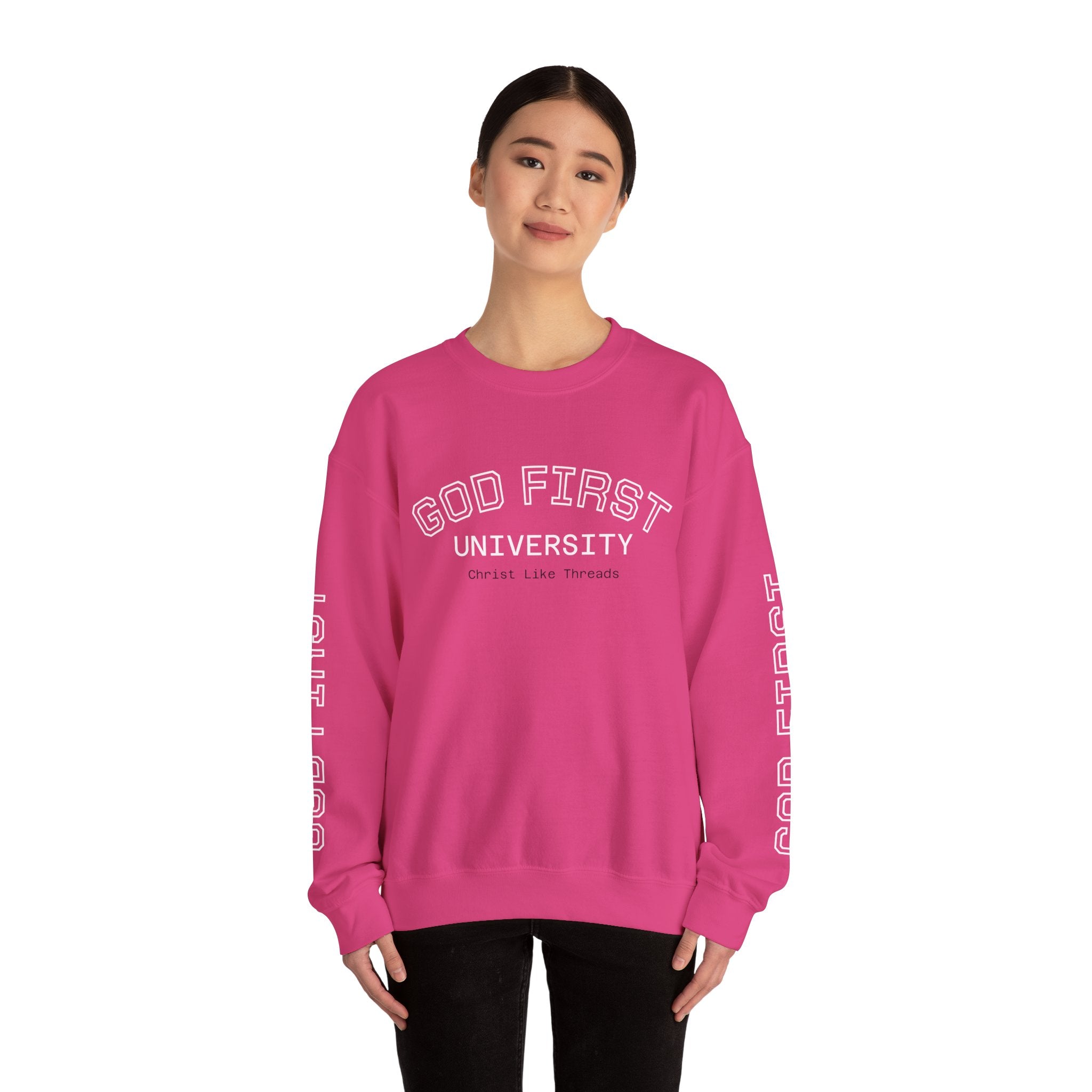 "God First University" Crewneck Sweatshirt