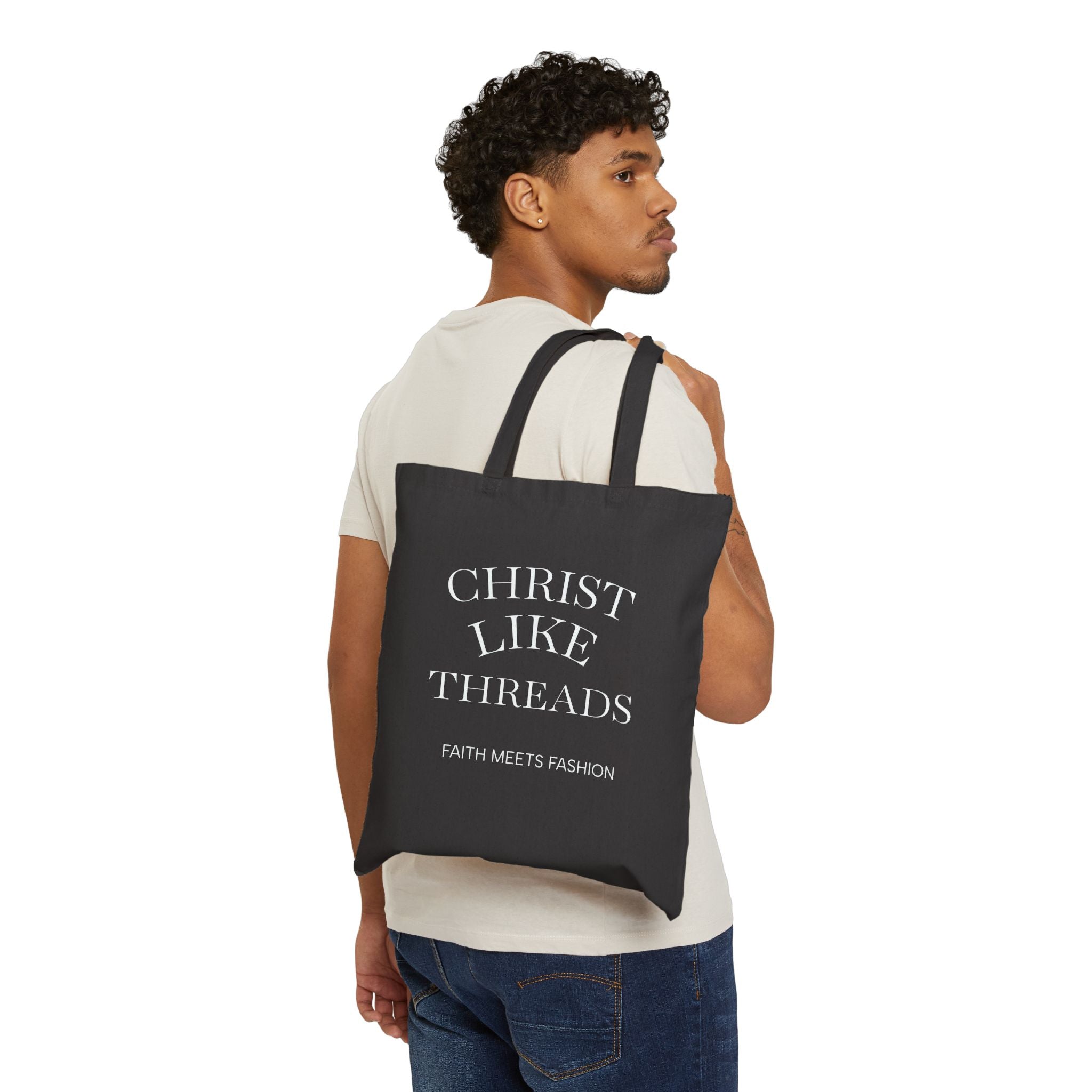 “Christ Like Threads: Faith Meets Fashion” Inspirational Christian Tote