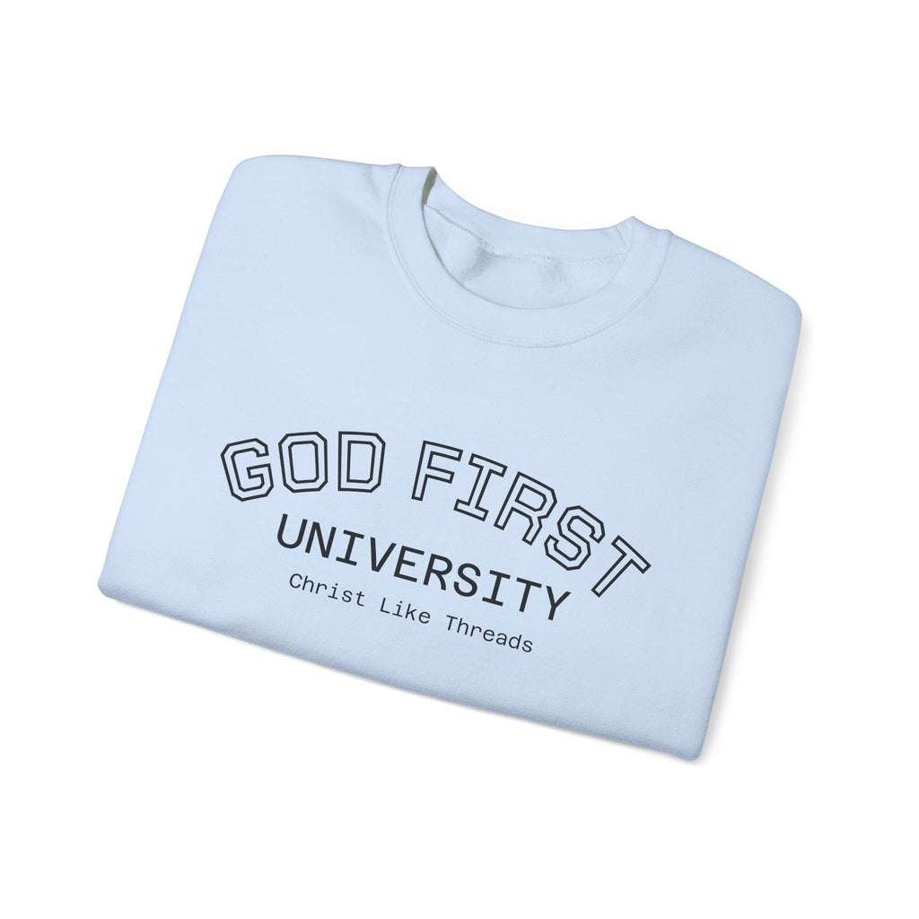 "God First University" Crewneck Sweatshirt