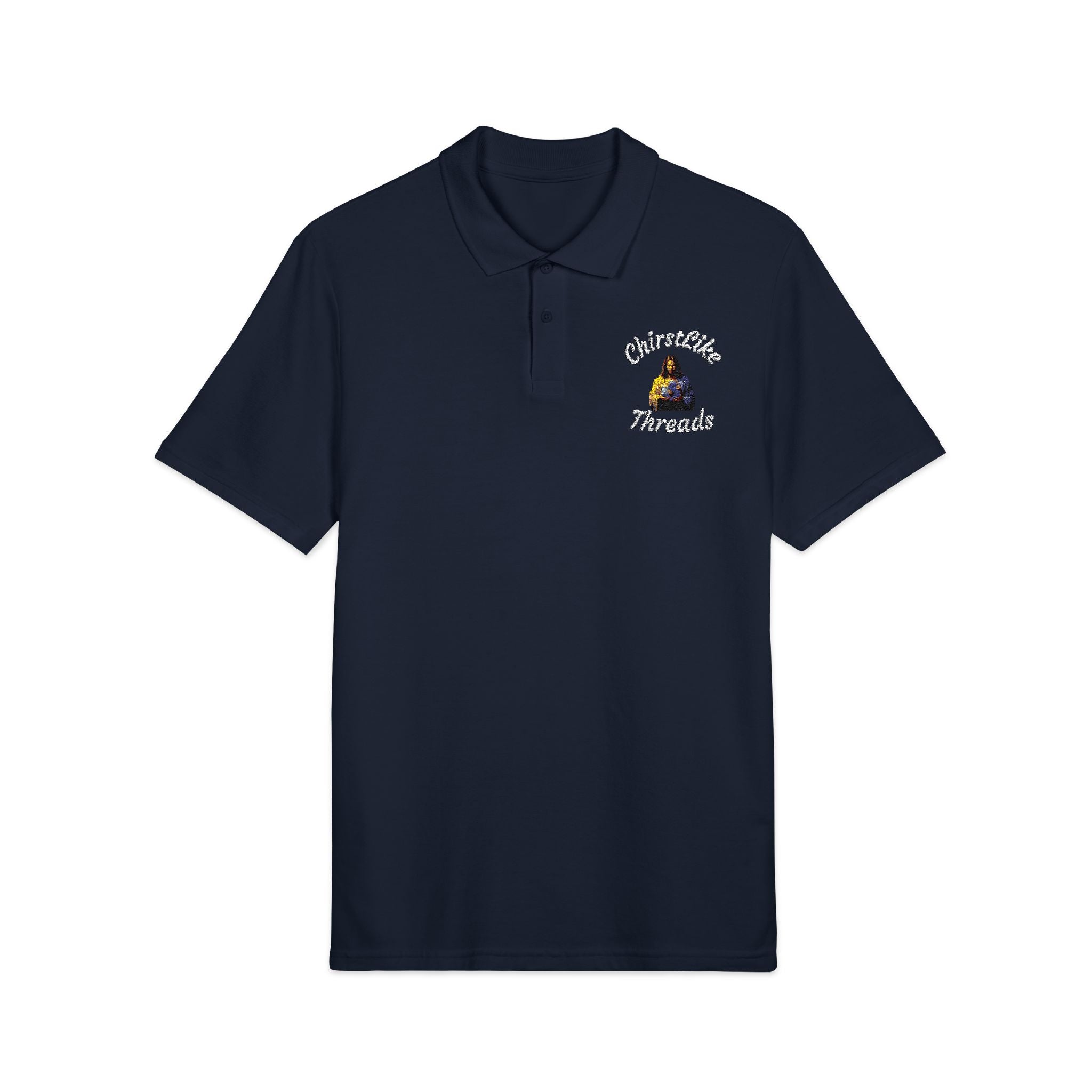 Embroidered "ChristLike Threads" Polo Shirt - ChristLike Threads