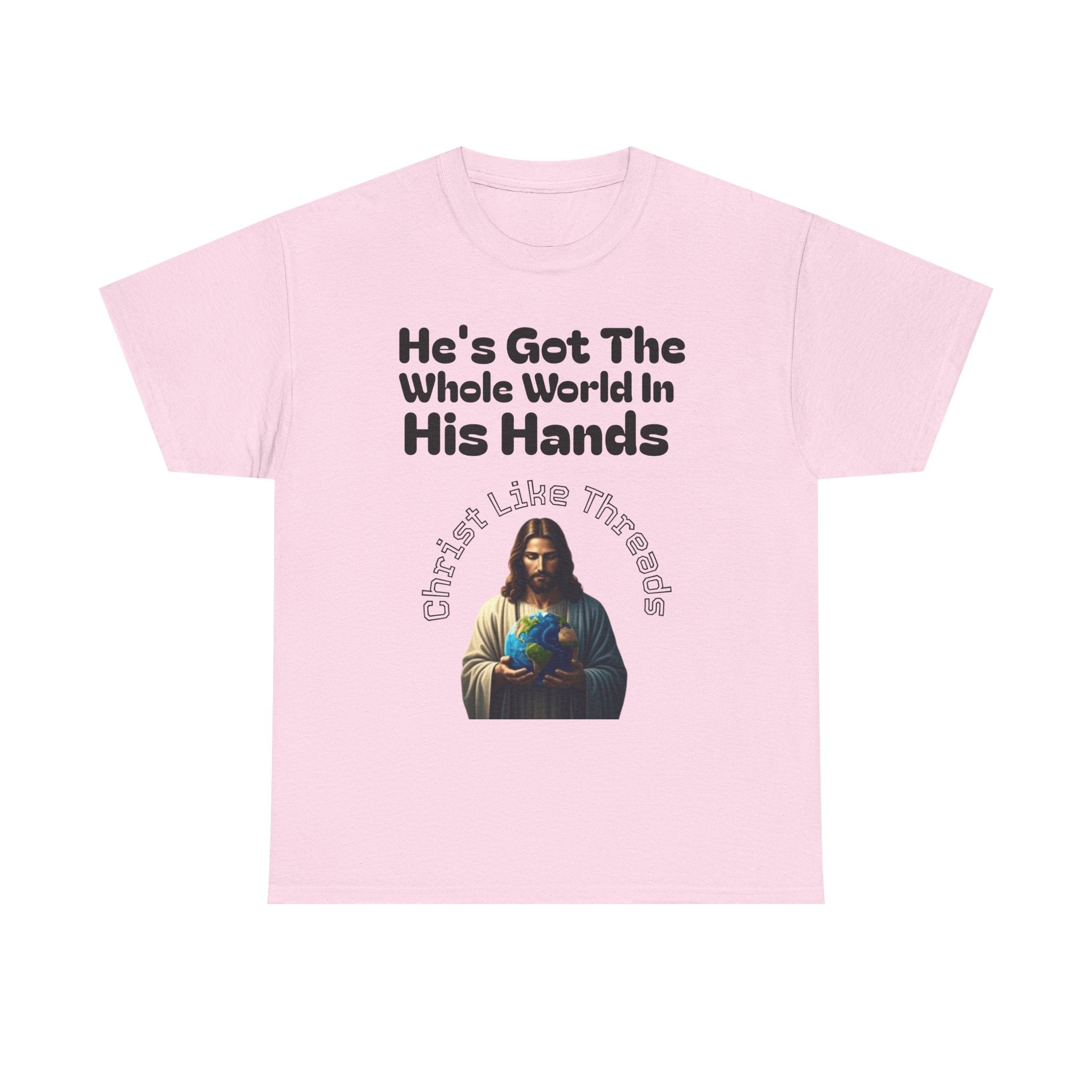 "He's Got the Whole World in His Hands" Unisex Heavy Tee