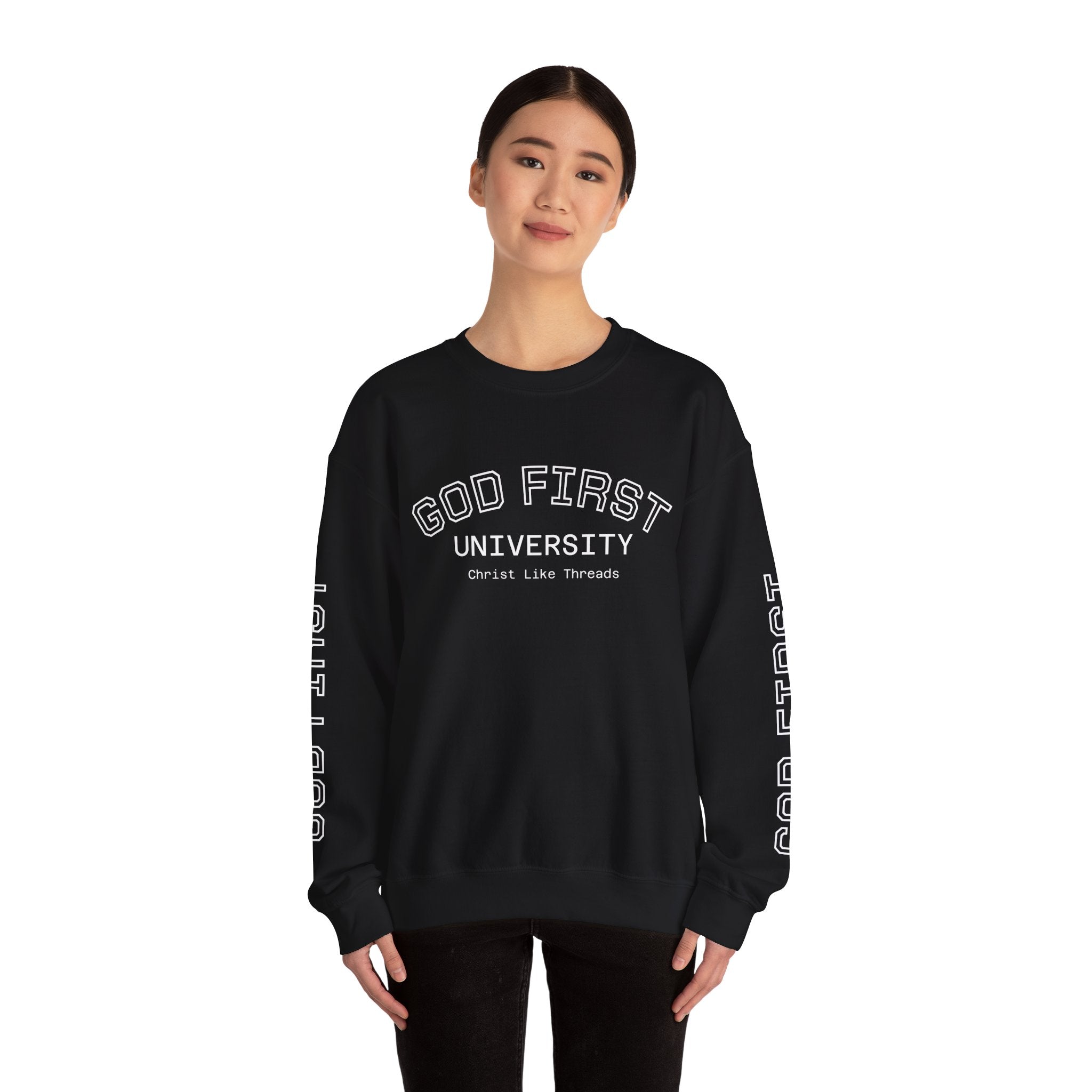 "God First University" Crewneck Sweatshirt