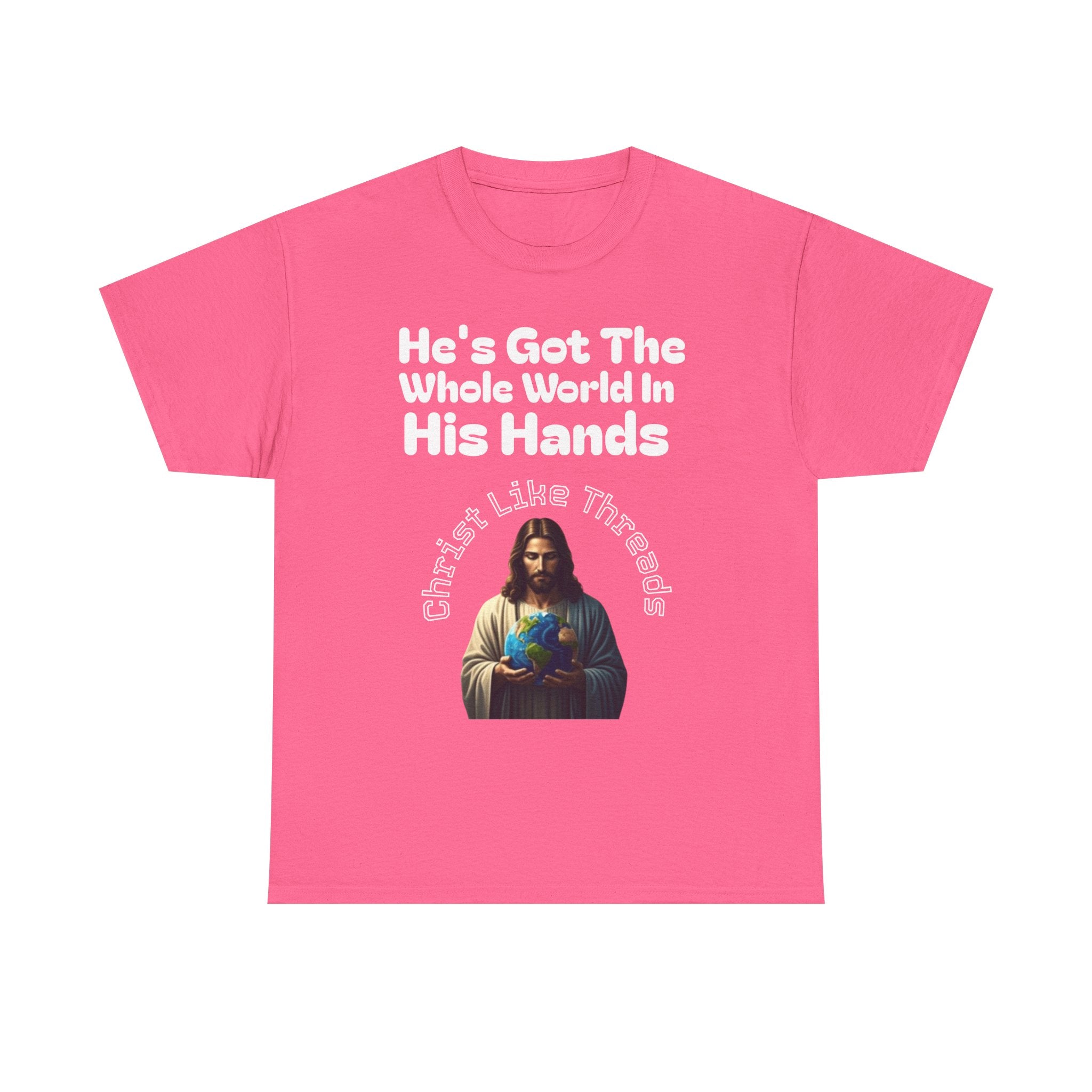 "He's Got the Whole World in His Hands" Unisex Heavy Tee
