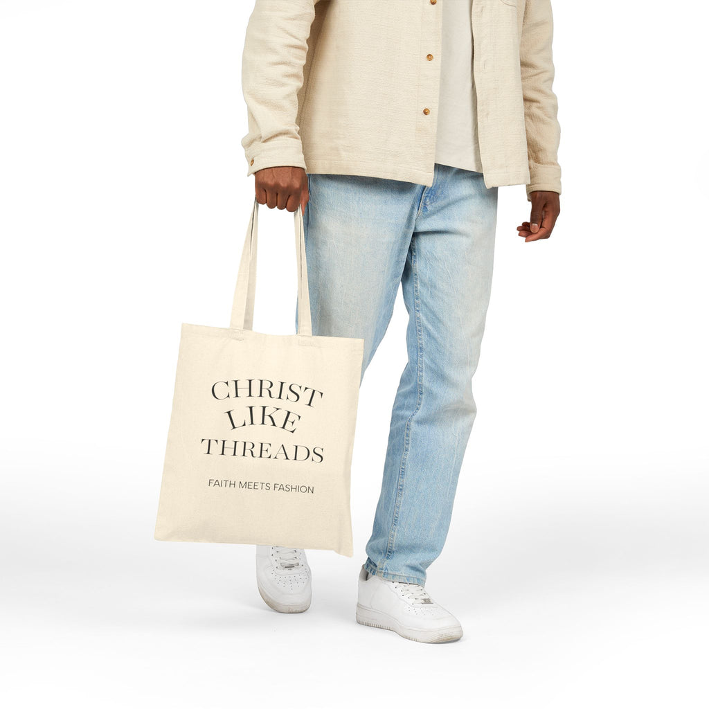“Christ Like Threads: Faith Meets Fashion” Inspirational Christian Tote